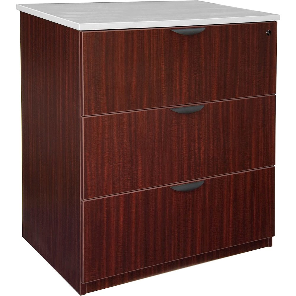 Legacy Stand Up Lateral File (w/o Top)- Mahogany. Picture 1