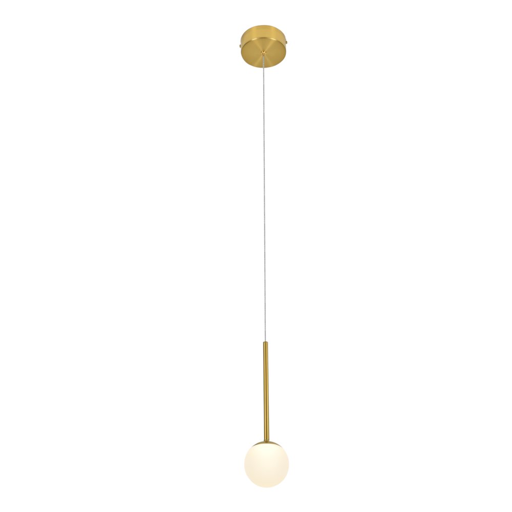 1-Light Integrated LED Height Adjustable Pendant Lighting. Picture 1