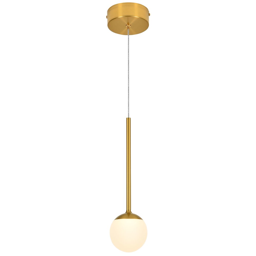 1-Light Integrated LED Height Adjustable Pendant Lighting. Picture 15