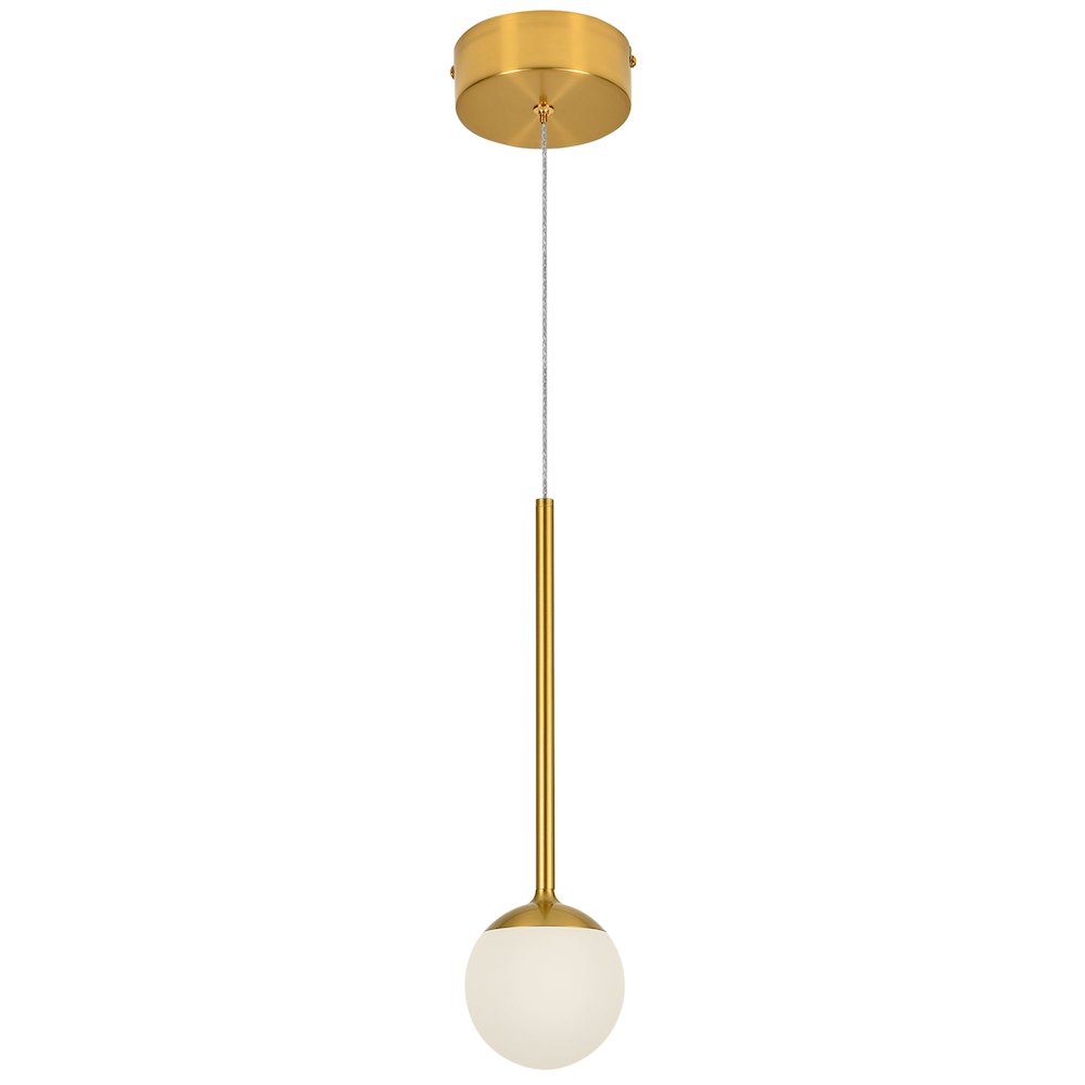 1-Light Integrated LED Height Adjustable Pendant Lighting. Picture 16