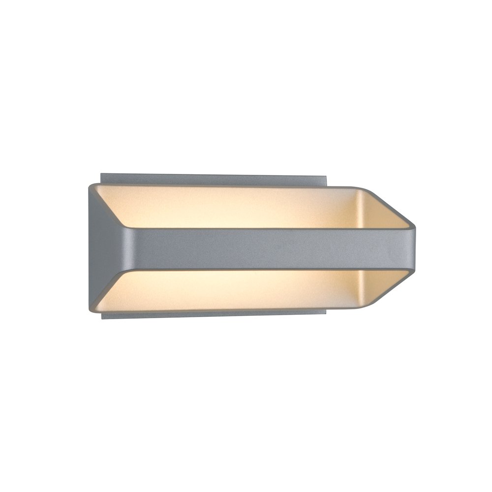 Up-Down integrated LED Wall Sconce Light in Silver. Picture 1