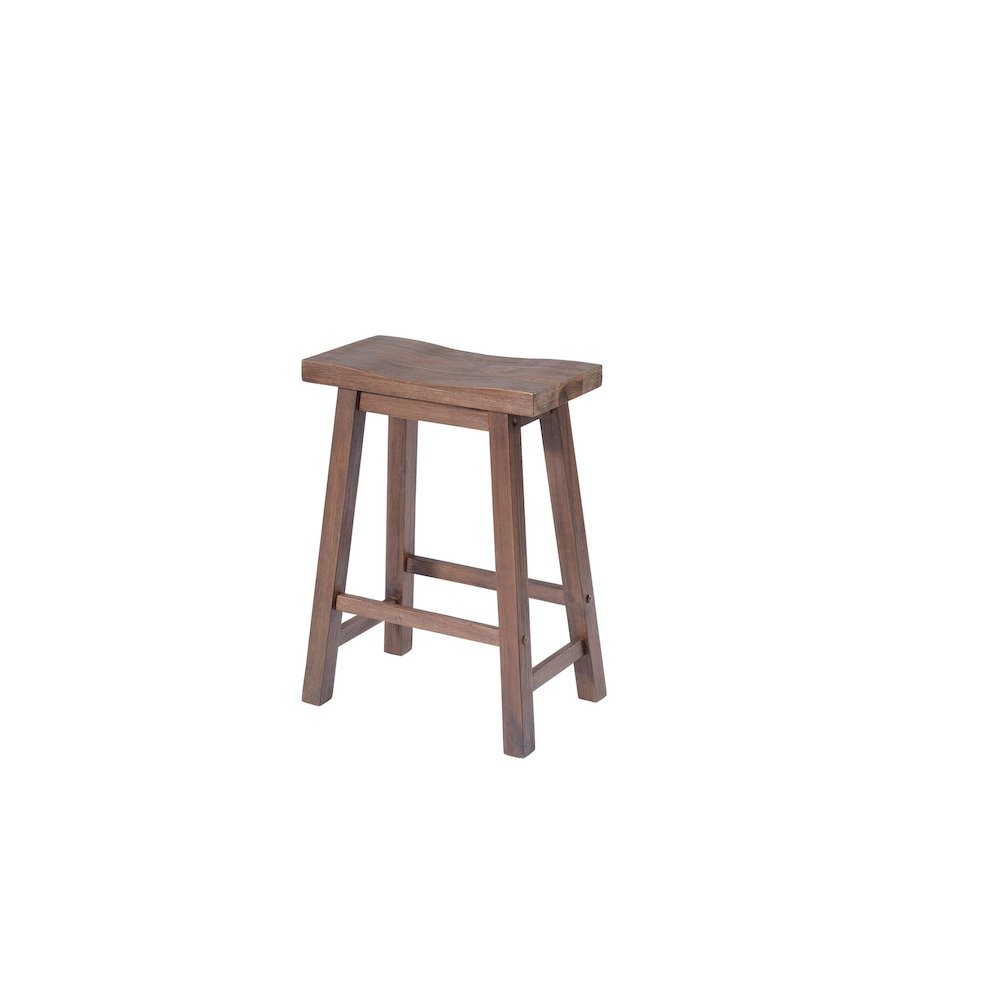 Sonoma Saddle Counter Stool, Chestnut Wire Brush. Picture 1
