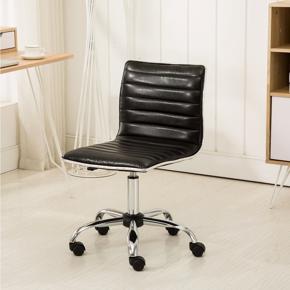 Fremo Chromel Contemporary Office Chair, Black. Picture 3