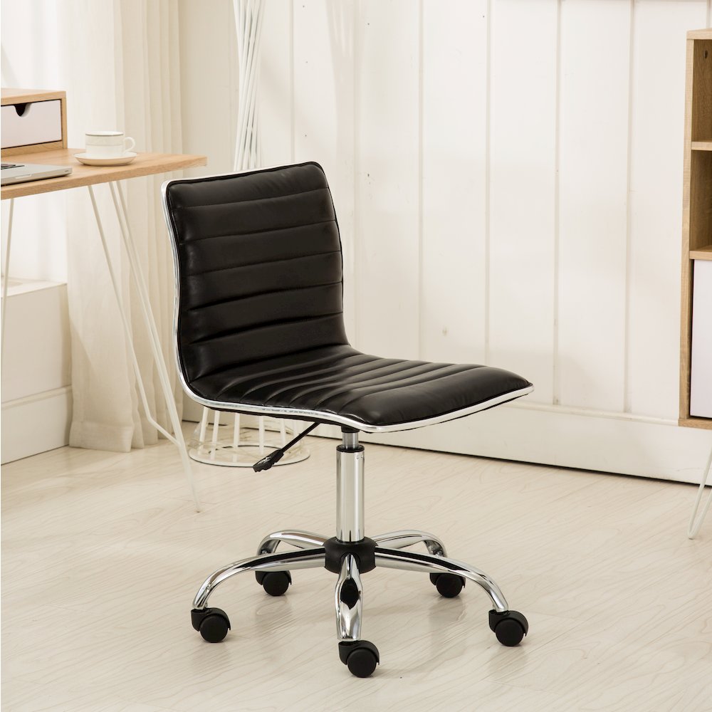 Fremo Chromel Contemporary Office Chair, Black. Picture 6