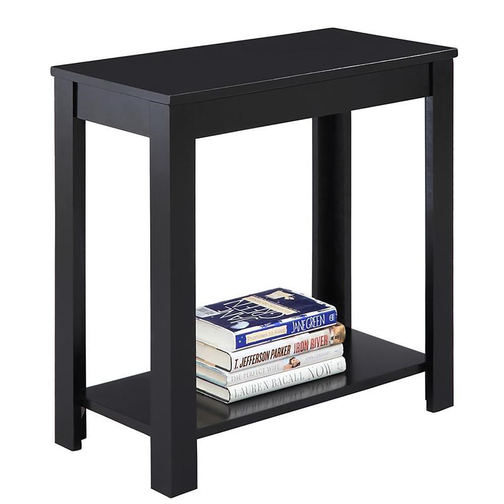 24"H Black Chairside Table. Picture 3