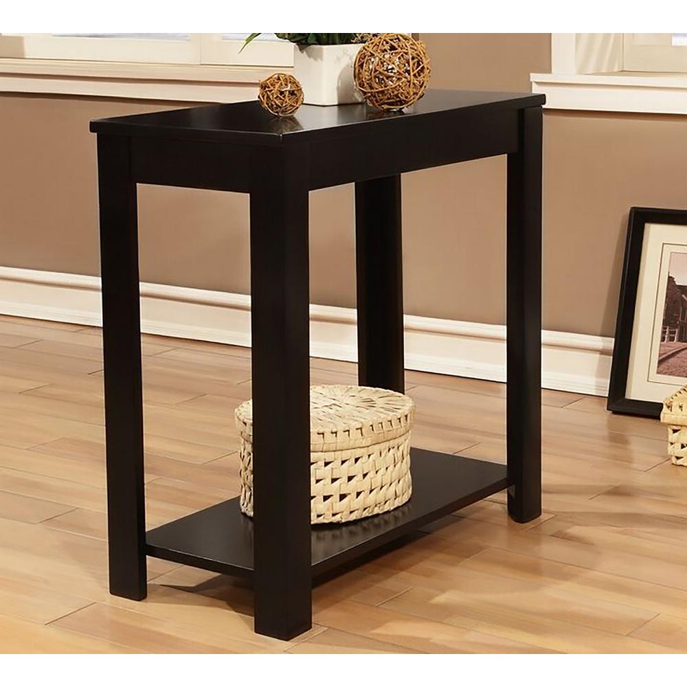 24"H Black Chairside Table. Picture 2