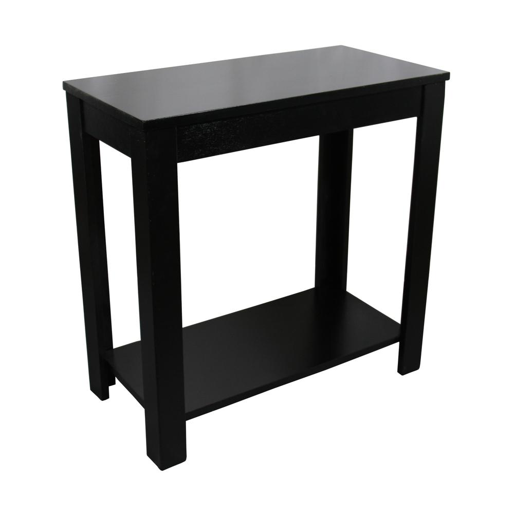 24"H Black Chairside Table. Picture 4
