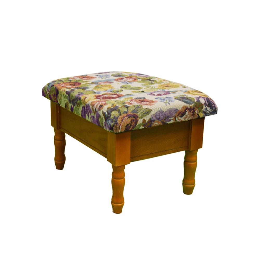 Oak Foot Stool With Storage. Picture 6