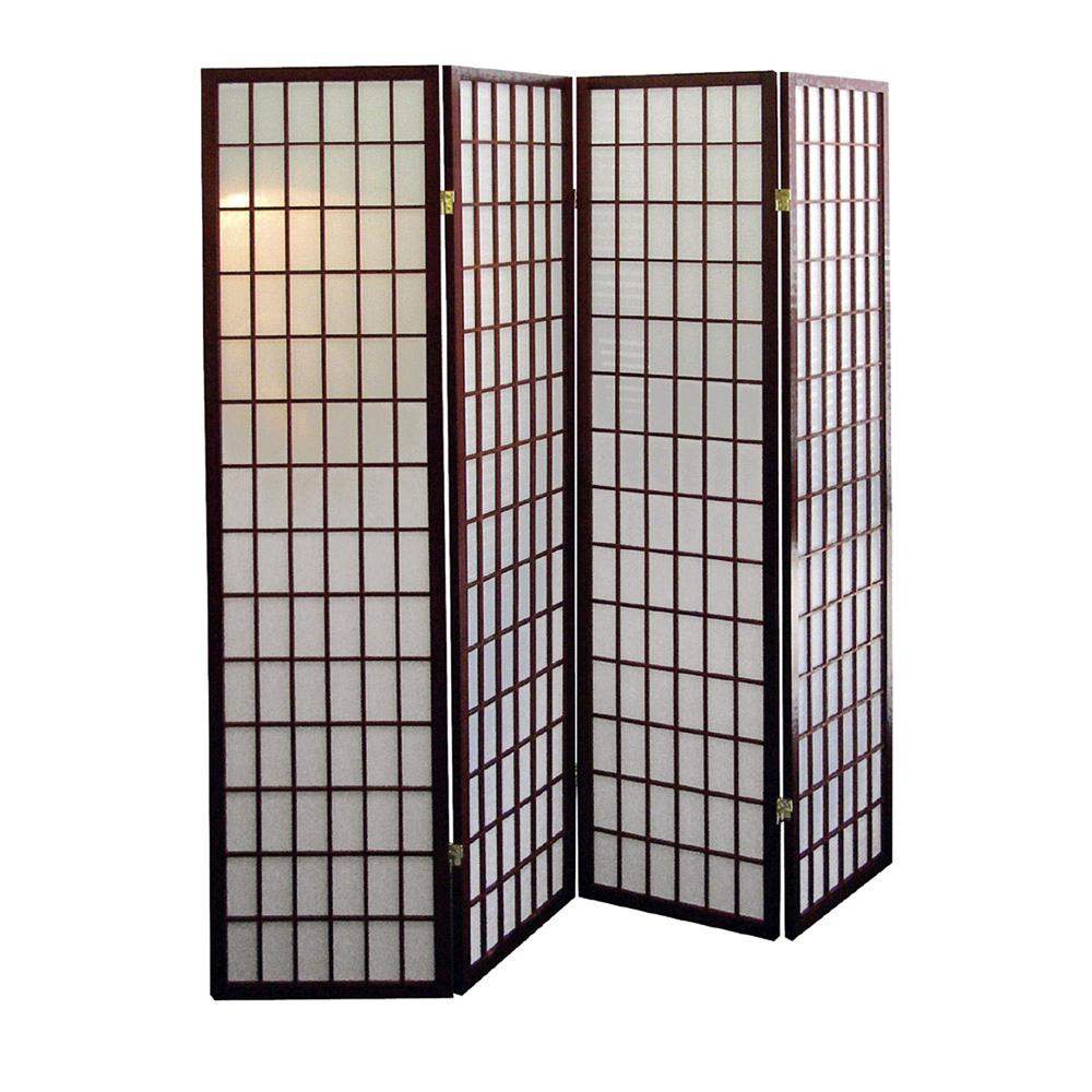 4-Panel Room Divider - Cherry. Picture 3