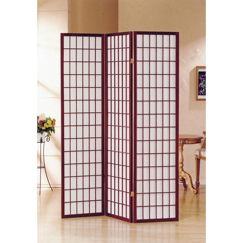 3-Panel Room Divider - Cherry. Picture 7