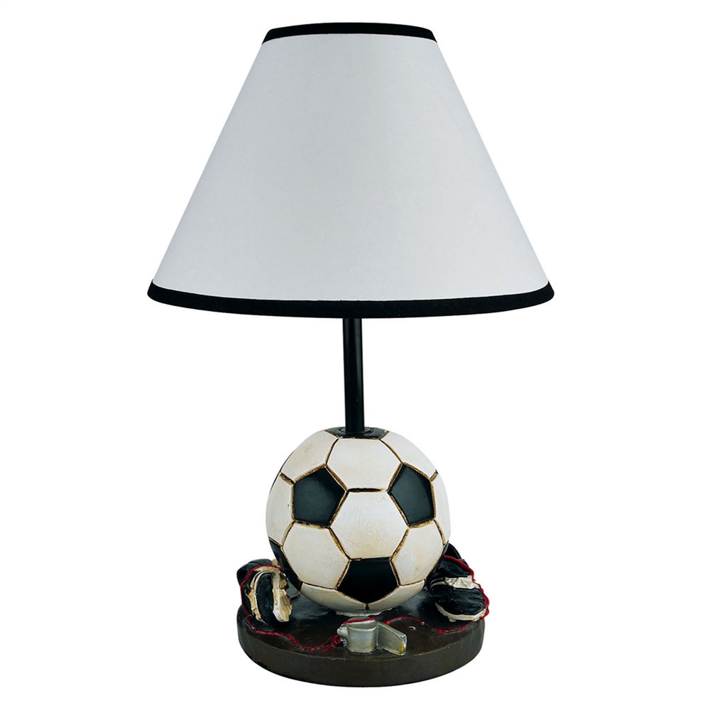 15" H Soccer Accent Table Lamp. Picture 1