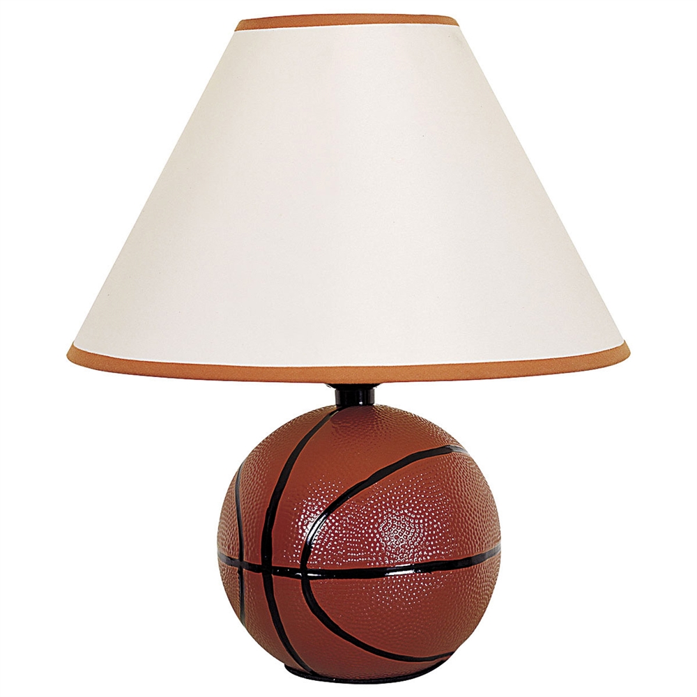 Ceramic Basketball Table Lamp. Picture 1