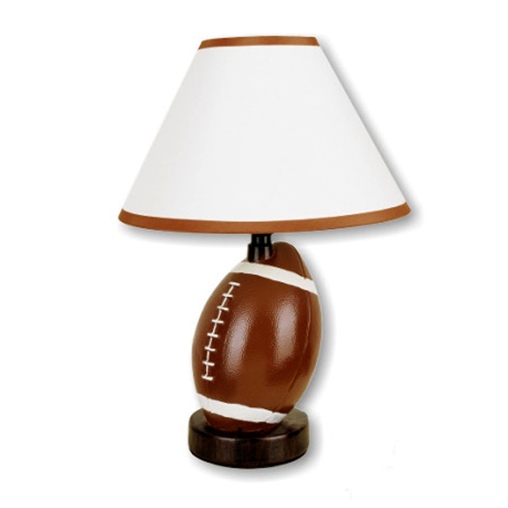 13.5"H Ceramic Football Table Lamp. Picture 1
