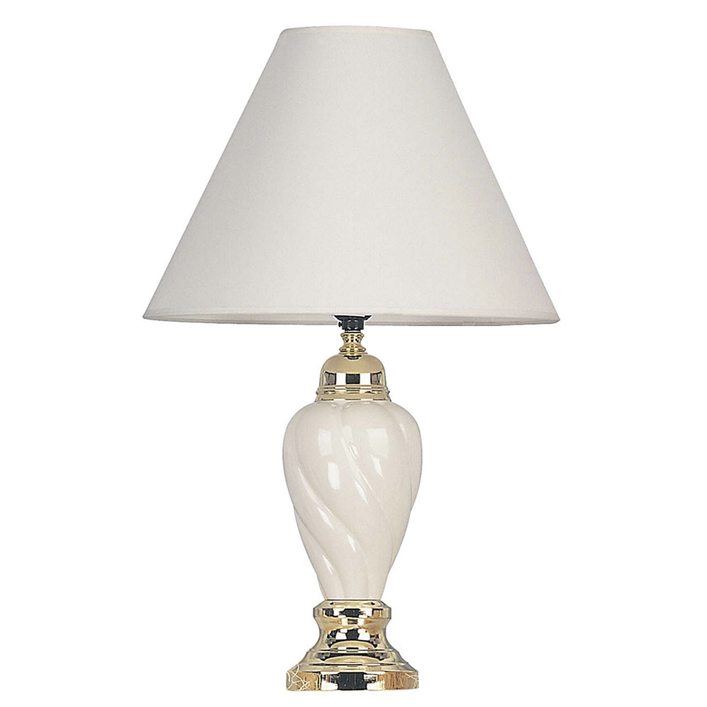 22" Ceramic Table Lamp - Ivory. Picture 1