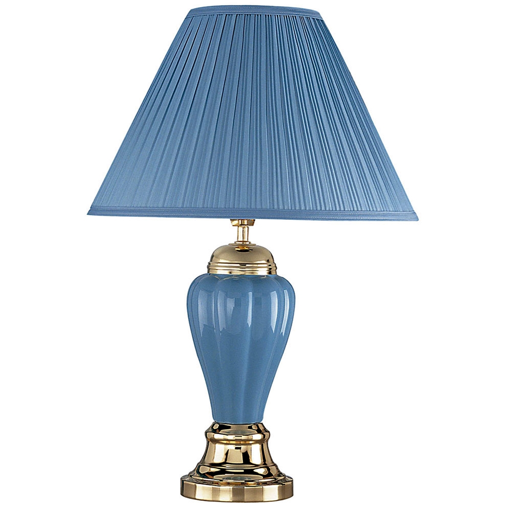 27" Ceramic Table Lamp - Blue