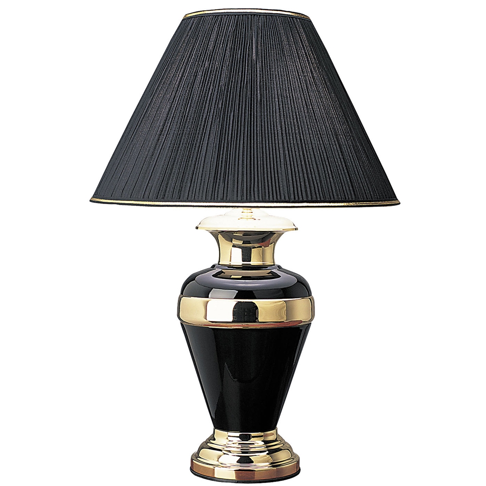 32" Metal Table Lamp - Black. Picture 1