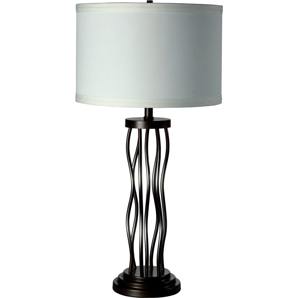 Metal Curves Table Lamp. Picture 1