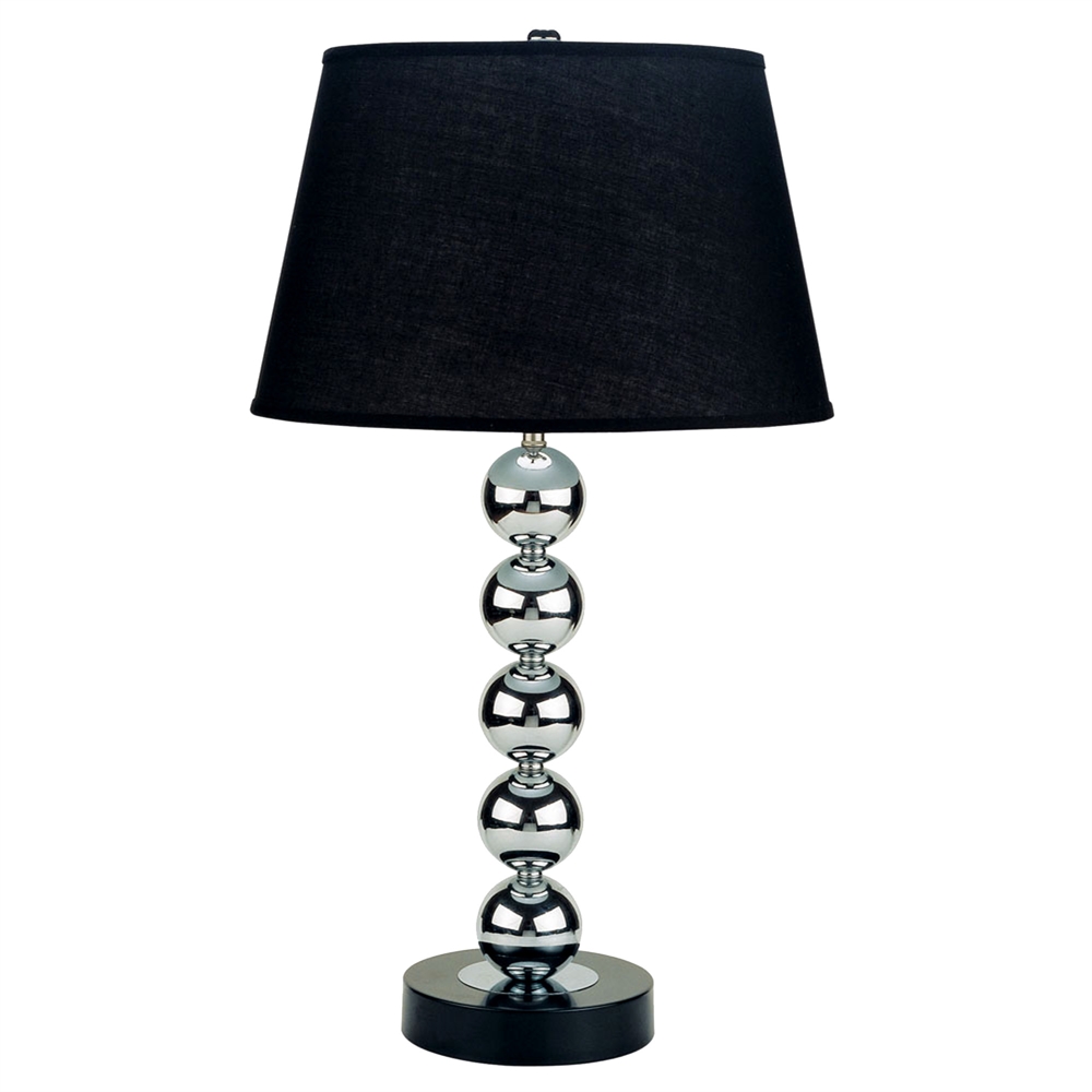 30" Metal Table Lamp - Black. Picture 1