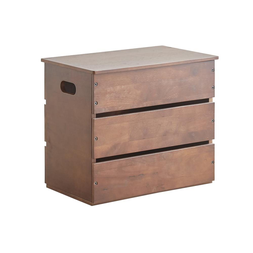 18.5" In Multi Purpose Espresso Wood Storage Box. The main picture.