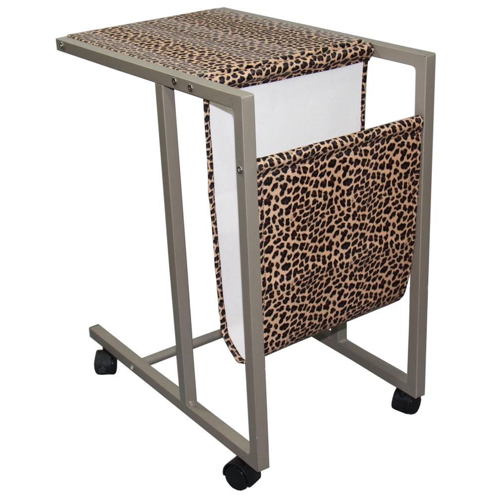 24.25"H Laptop Cart ( Leopard Print ). Picture 2