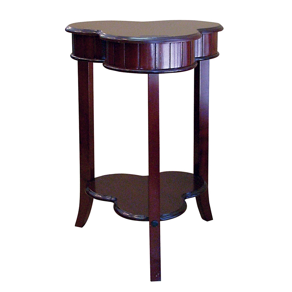 Shamrock End Table - Cherry. Picture 1