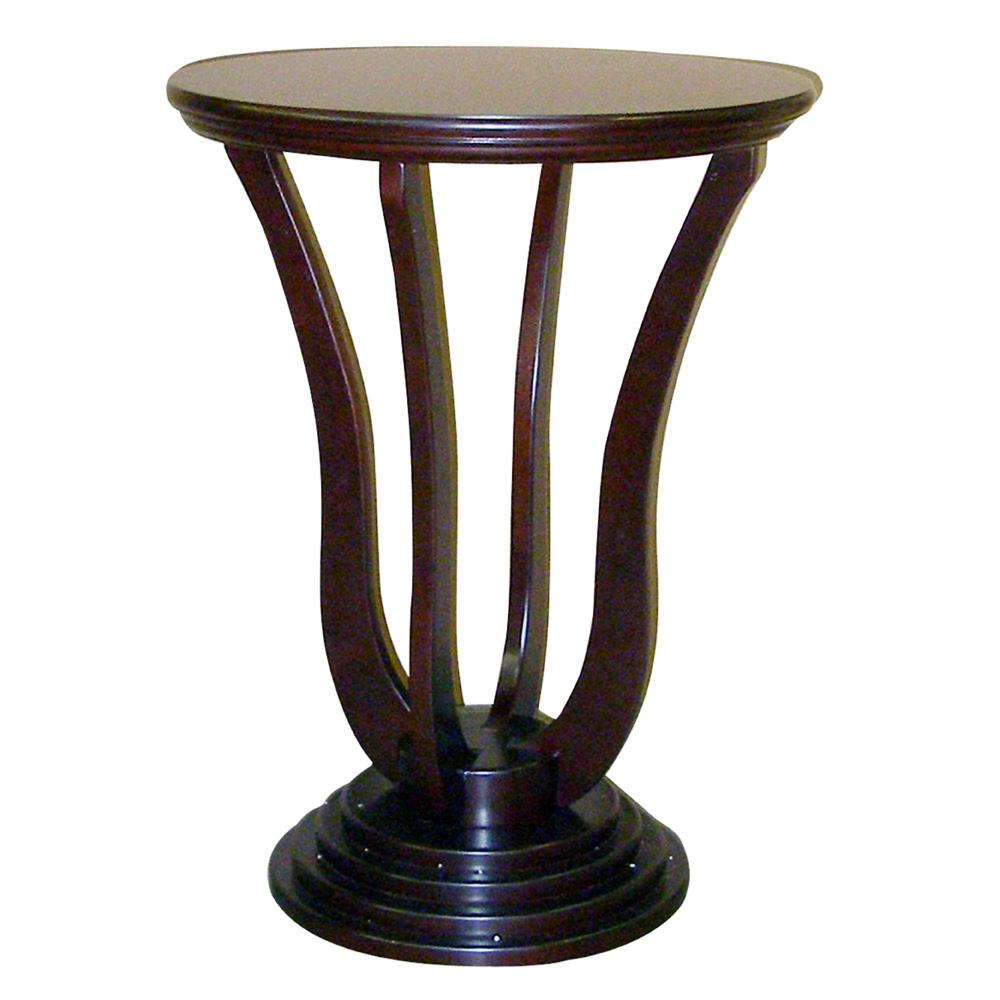 26.5" Dita Accent Table - Cherry. Picture 1