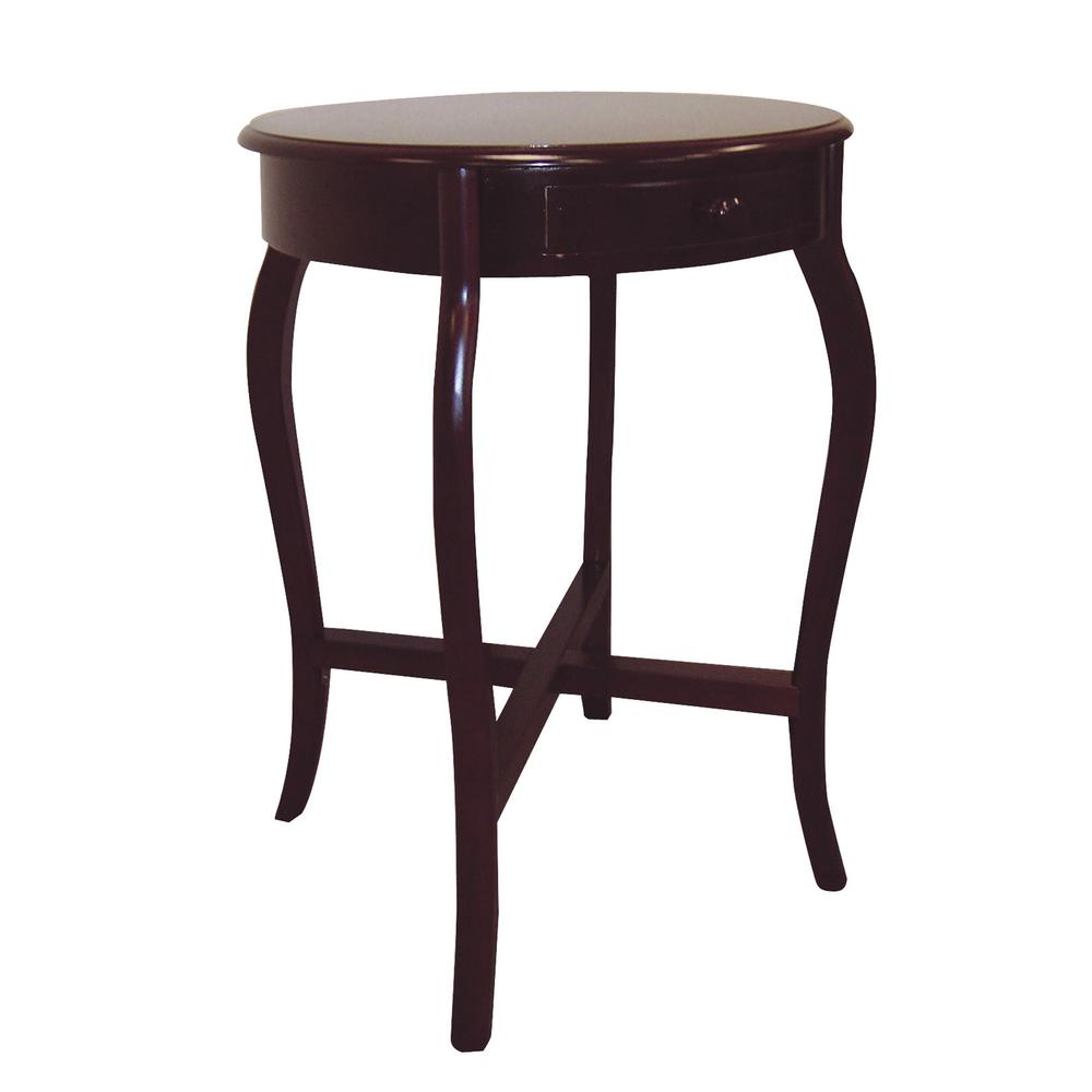 Round Cherry End Table. Picture 1