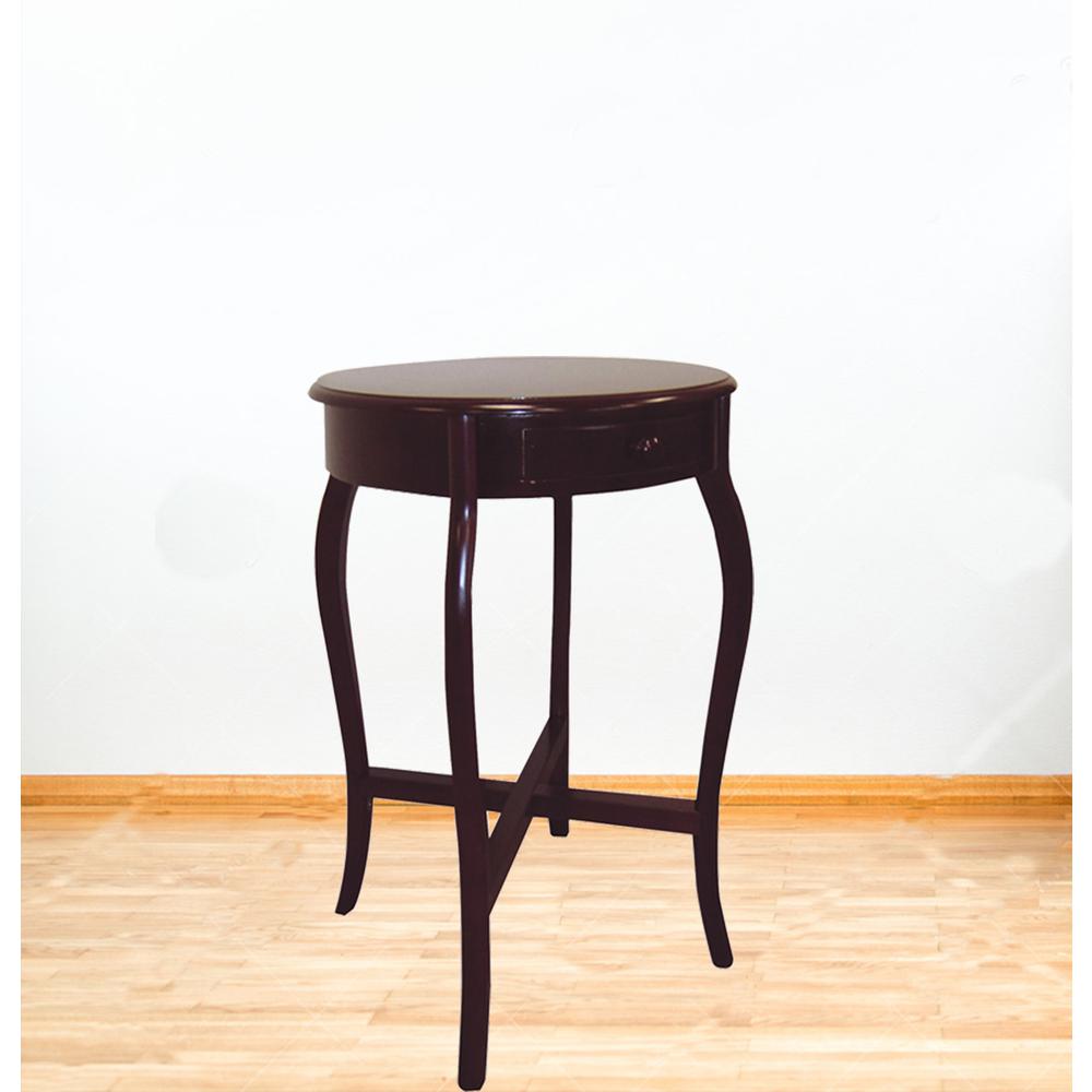 Round Cherry End Table. Picture 2