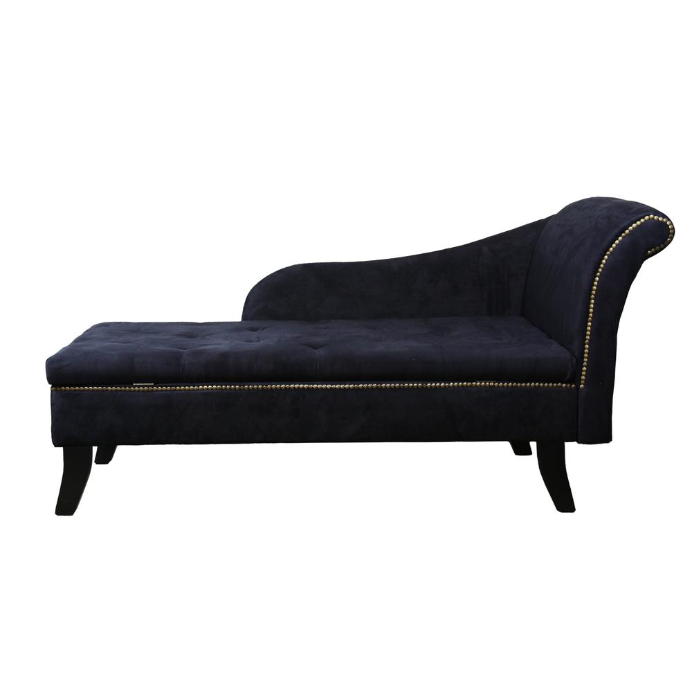 Old Navy Blue Storage Chaise. Picture 6