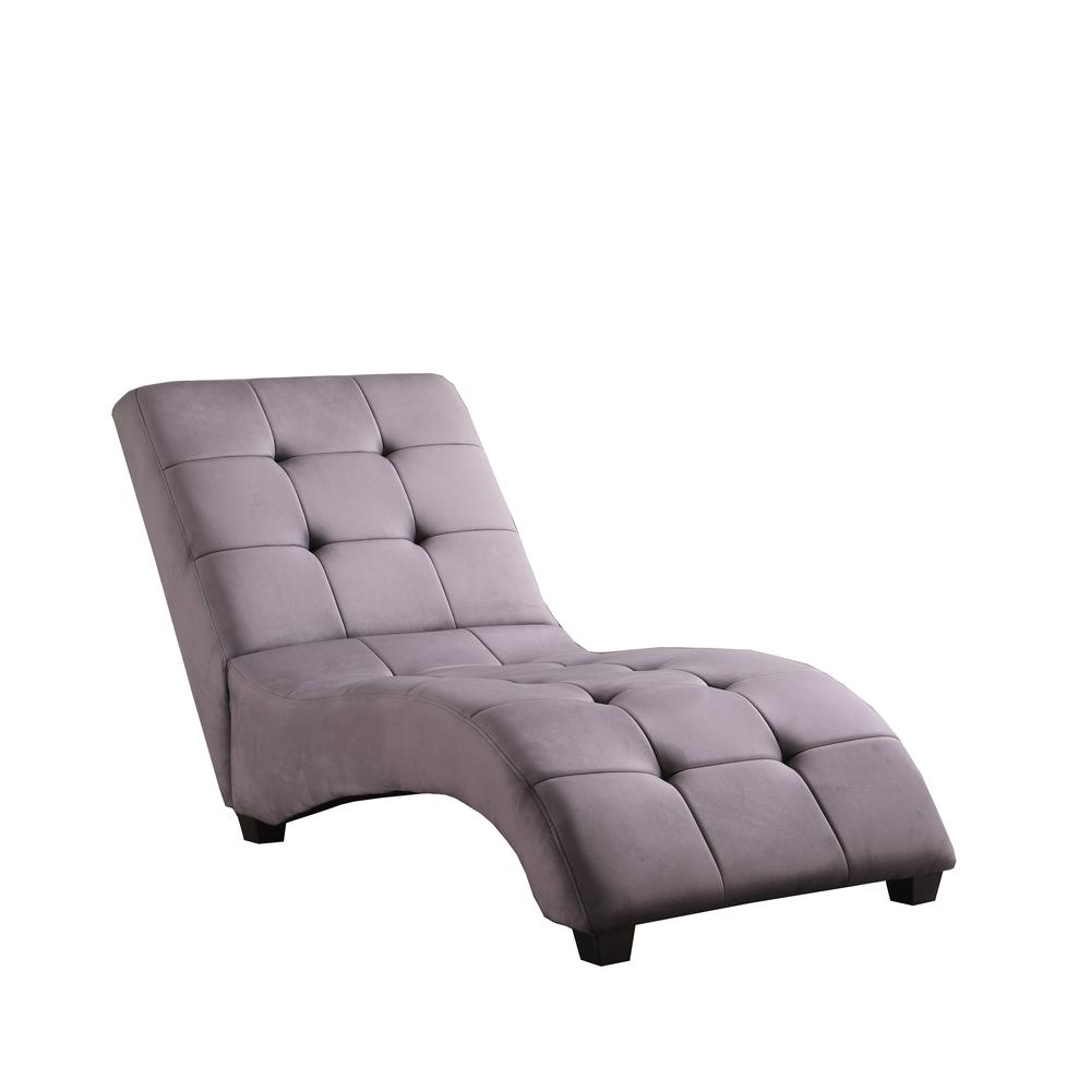 Modern Gray Chaise. Picture 6
