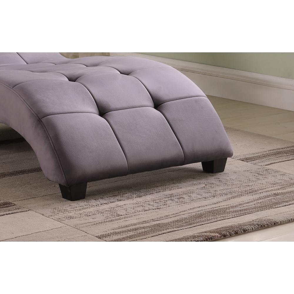 Modern Gray Chaise. Picture 3