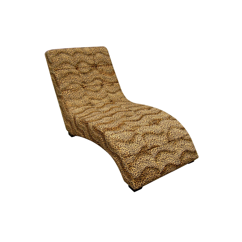Modern Leopard Print Chaise. The main picture.