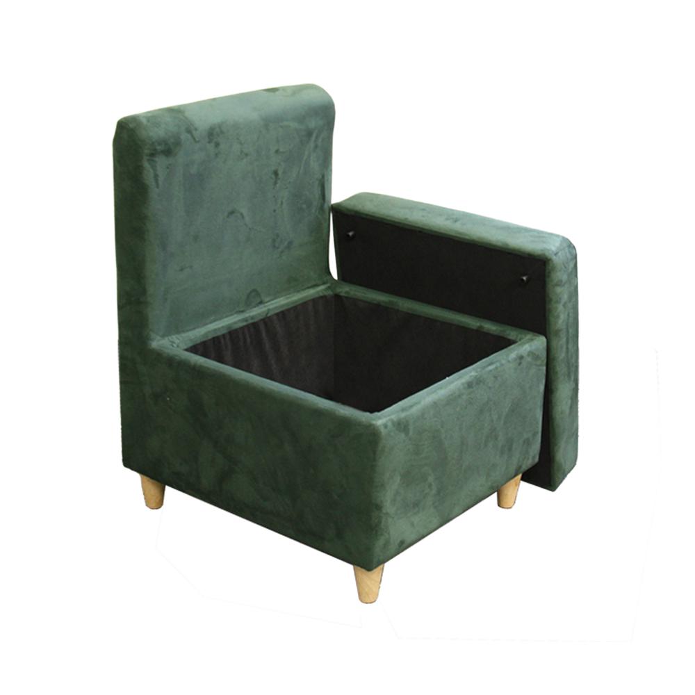28.5"H Accent Chair With Storage ( Dove Green ). Picture 1