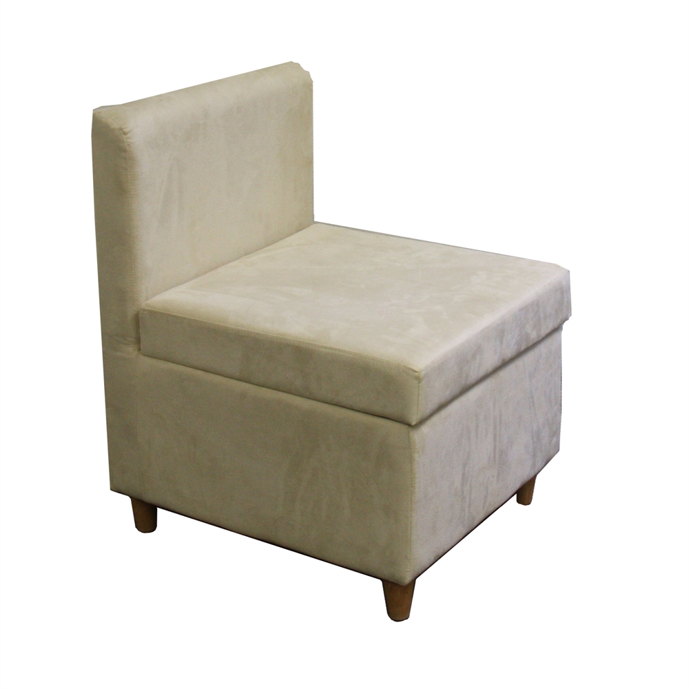 28.5"H Accent Chair With Storage (Cream). The main picture.