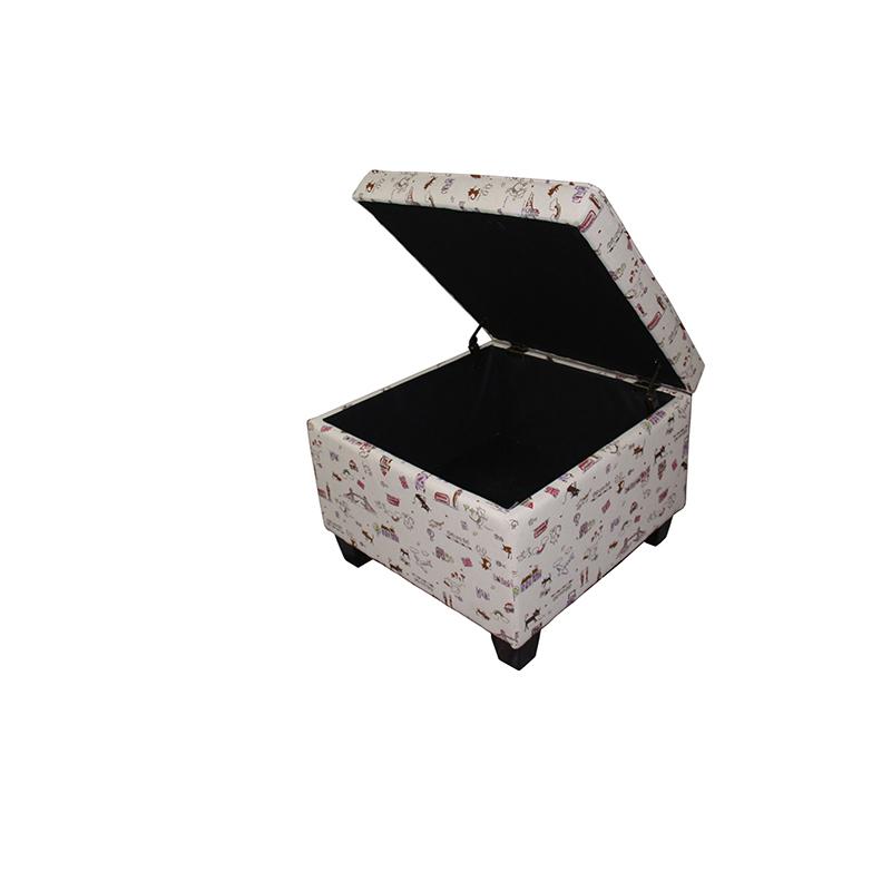 18.75"H Kid'S Print Seating Ottoman W/ Storage. Picture 2