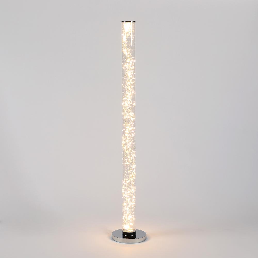 49" In 12V-360Pcs Exposed Rope Led Minari Clear Column Floor Lamp. Picture 2
