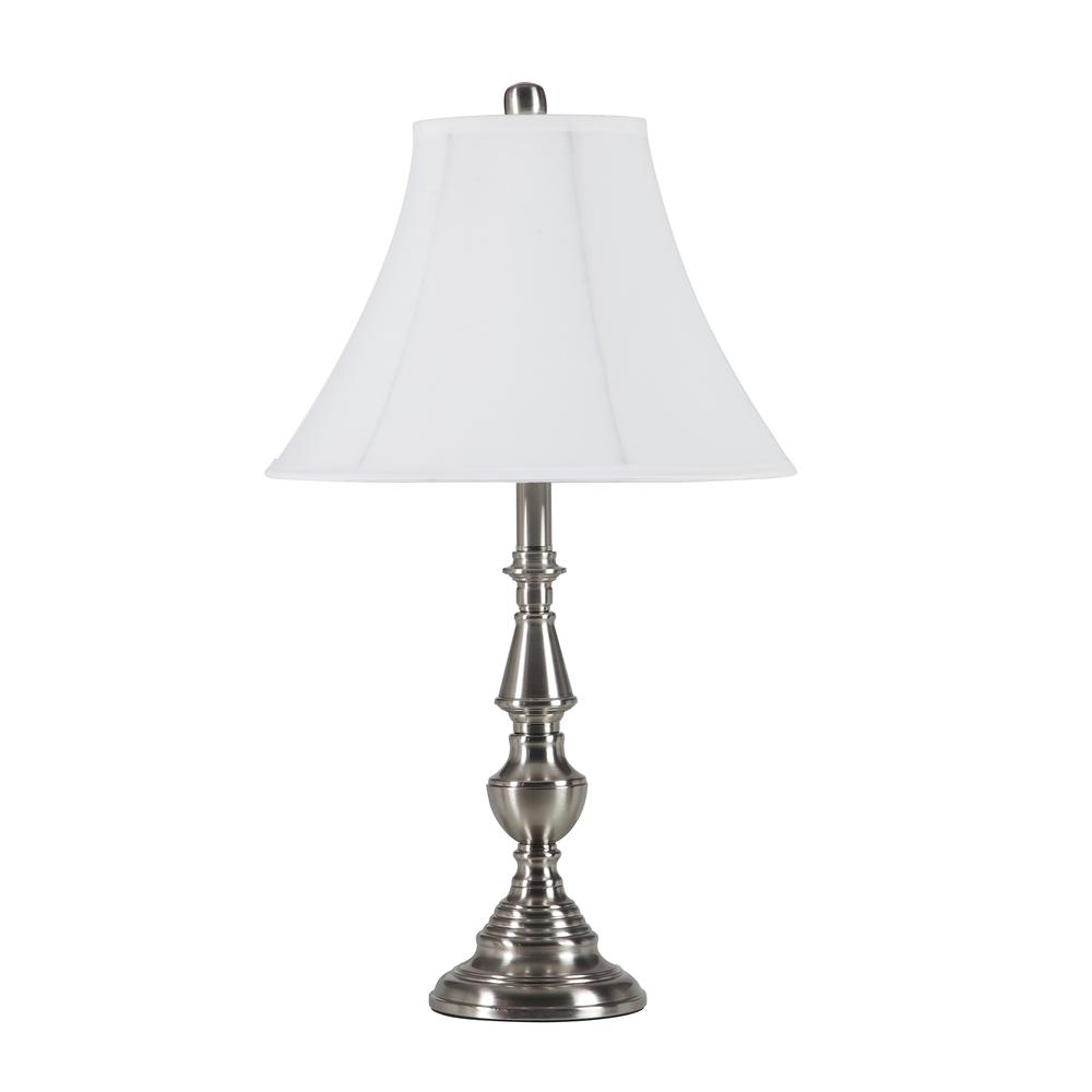 25.5"In Seymour Brushed Nickel Table Lamp. Picture 1