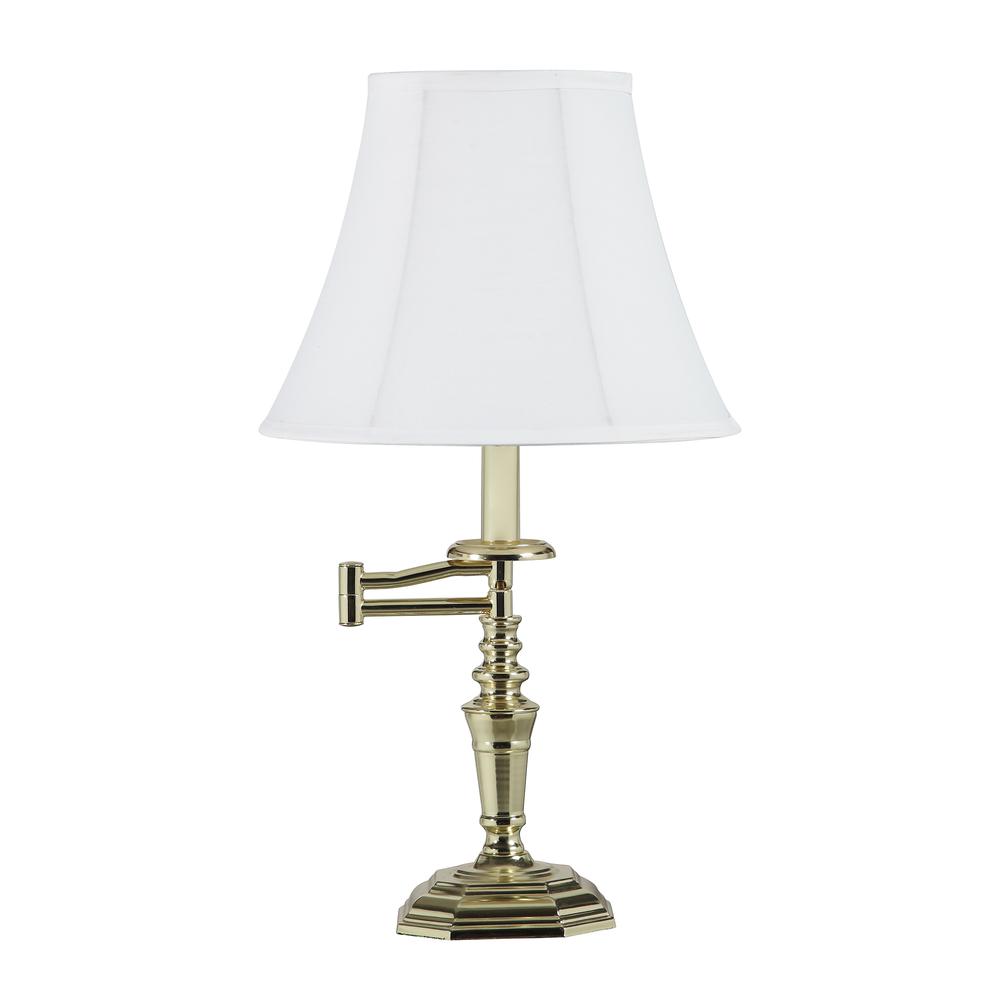 22.5" In Dalia Gold Swing Arm Table Lamp. Picture 1