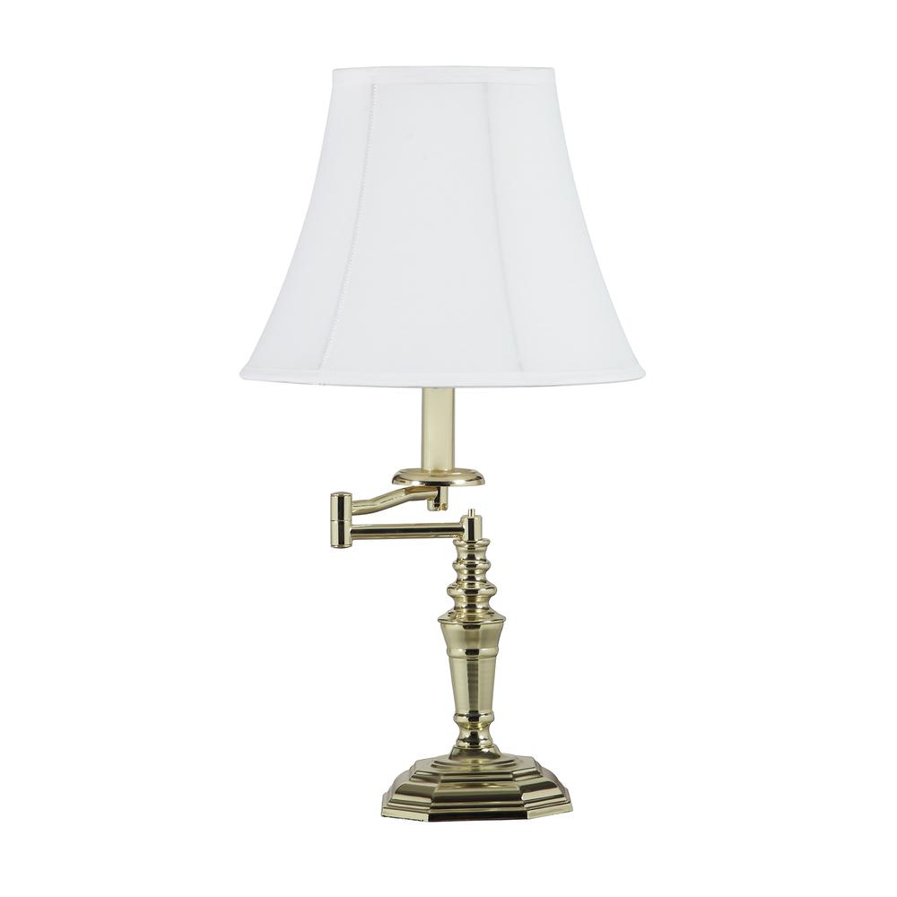 22.5" In Dalia Gold Swing Arm Table Lamp. Picture 2