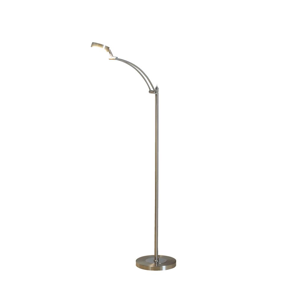 54" in TINSLEY SILVER INTEGRATED LED TASK FLOOR LAMP. Picture 2