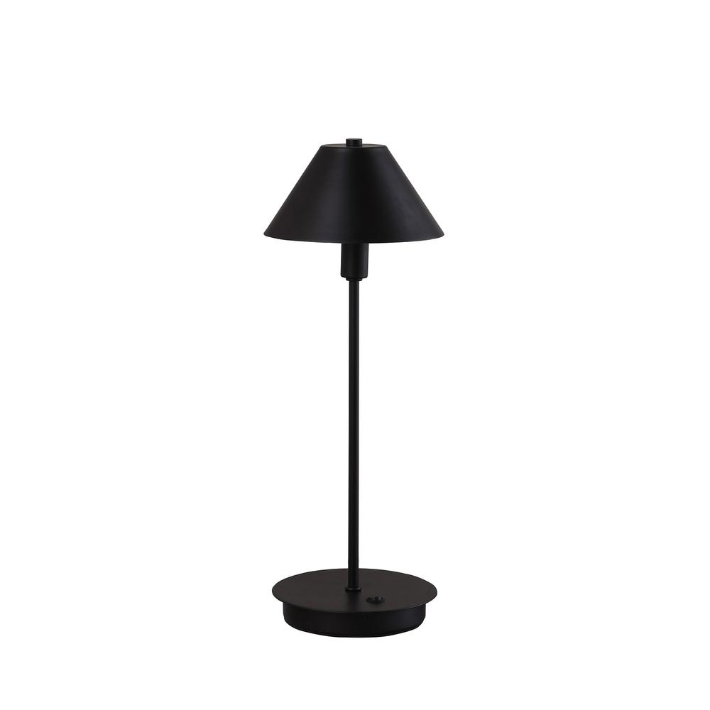 17.5" In Rowan Matte Powder Black G-9 Table Lamp. Picture 1