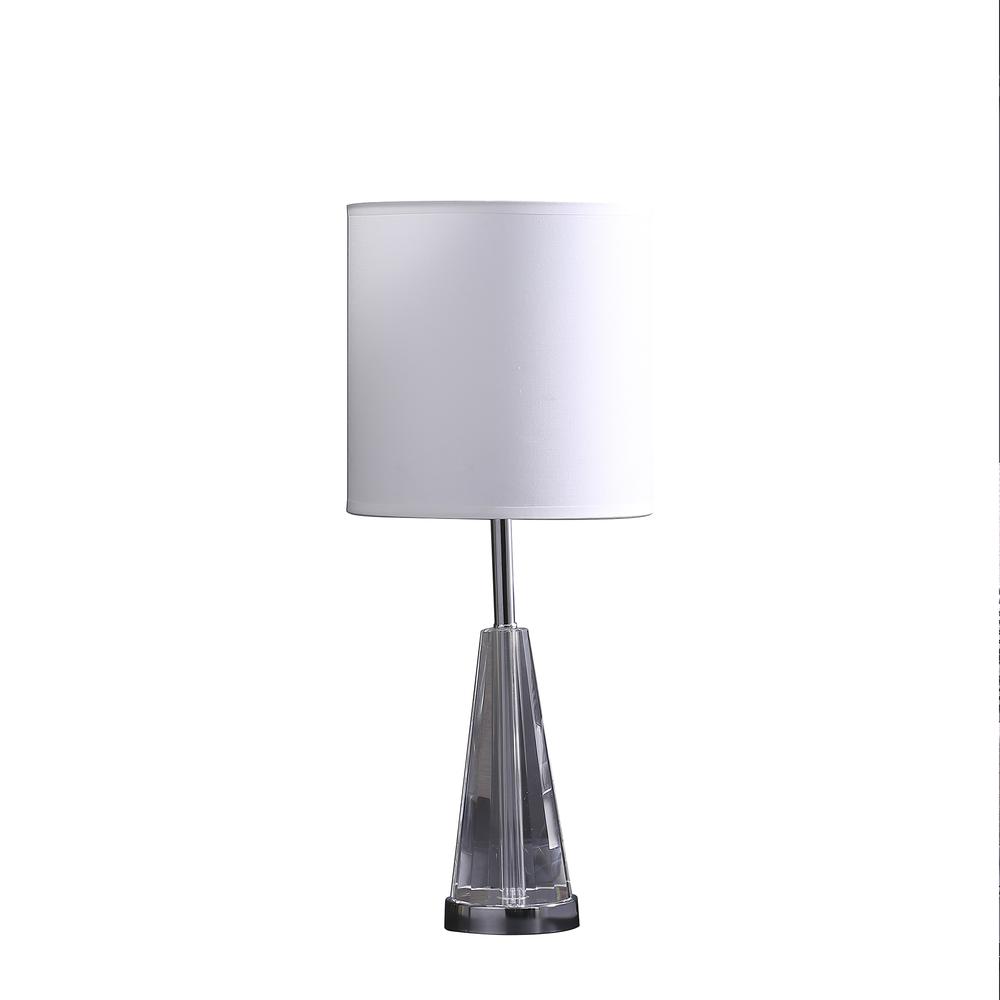 21.5" In Elli Prism Cone Shape Crystal Table Lamp. The main picture.