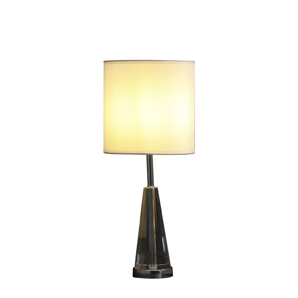 21.5" In Elli Prism Cone Shape Crystal Table Lamp. Picture 2