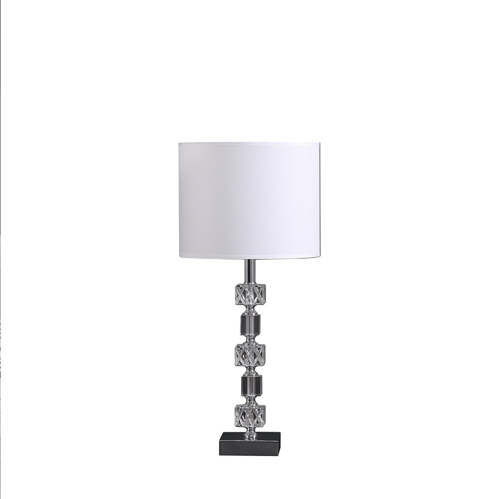 19.75" In Jules Solid Prism Crystal Cubes Orb Table Lamp. Picture 1
