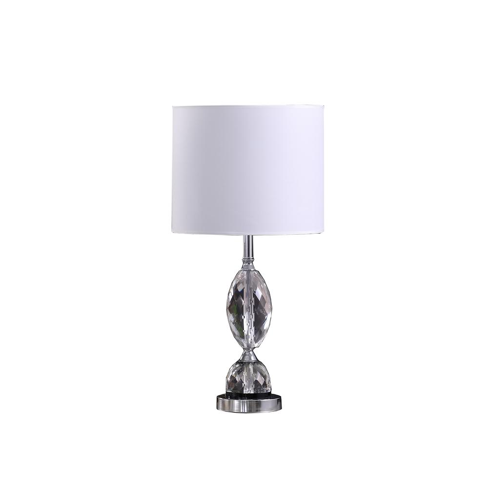 23.75" In Georgia Pear Cut-Crystal Modern Table Lamp. Picture 1