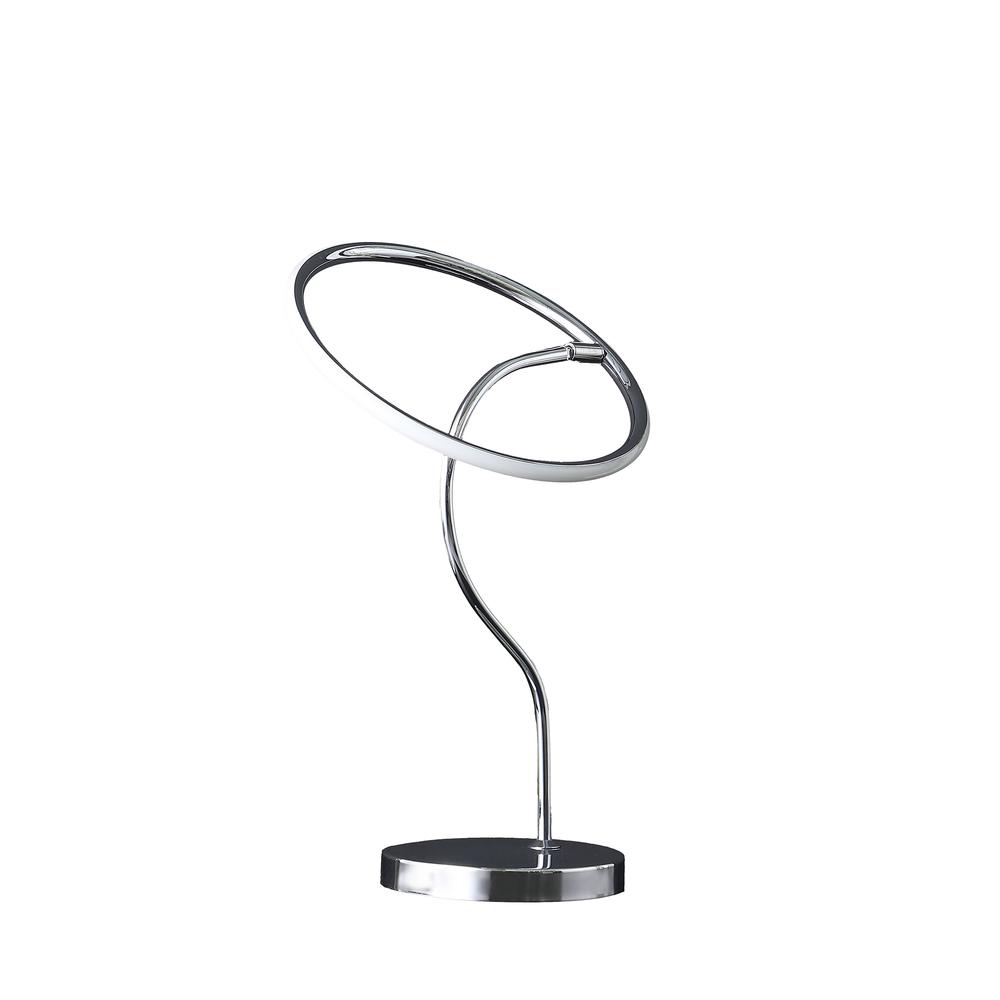 25.5" In Circular Halo Ring Led Modern Table Lamp. Picture 1