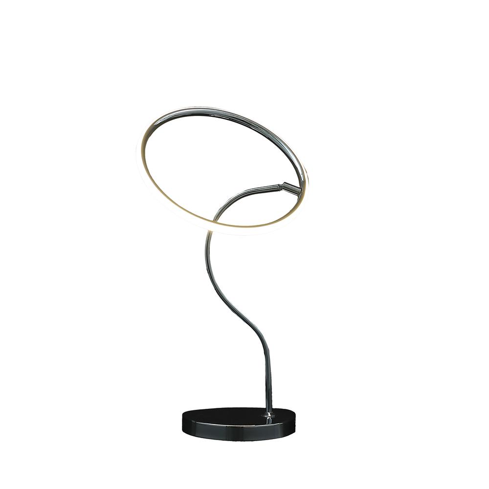 25.5" In Circular Halo Ring Led Modern Table Lamp. Picture 2