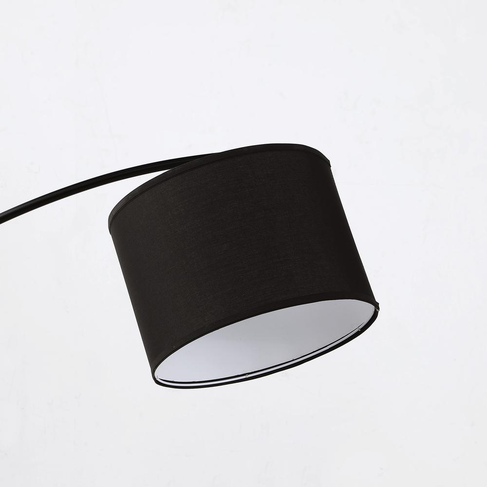 65" in OSCAR PENDULUM STYLE BLACK METAL FLOOR LAMP ON BLACK MARBLE BASE. Picture 5