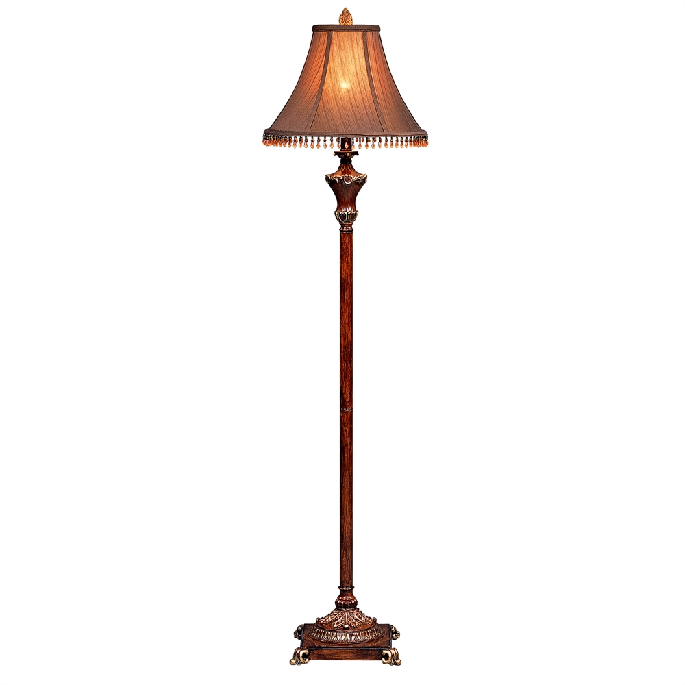 63"H Resemble Wood Floor Lamp. Picture 1
