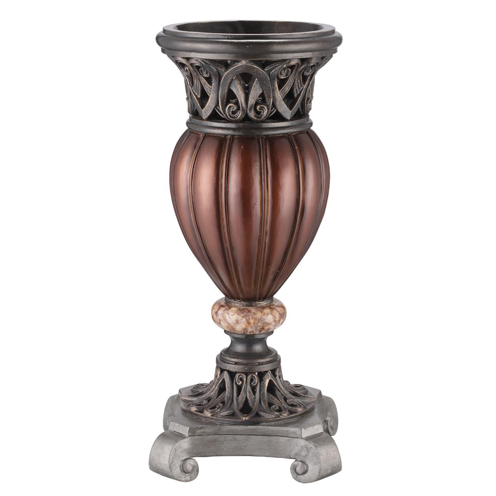 16"H Roman Bronze Collection- Decorative Vase. Picture 1